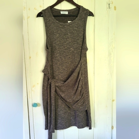 Gilli Ribbed Soft Stretch Crossover Waist Tie Dress Size 1X - Picture 1 of 10